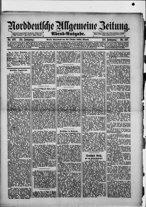 Norddeutsche allgemeine Zeitung vom 20.10.1894