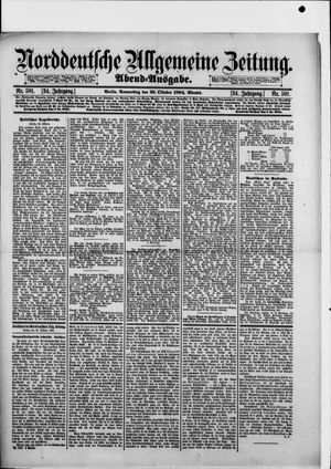 Norddeutsche allgemeine Zeitung vom 25.10.1894