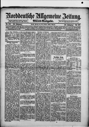 Norddeutsche allgemeine Zeitung vom 26.10.1894