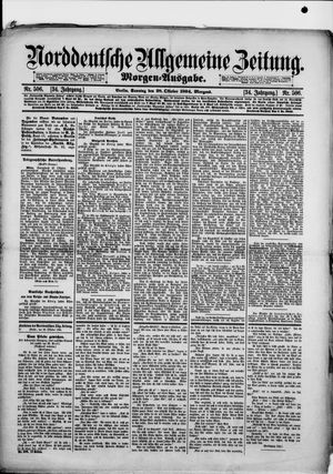 Norddeutsche allgemeine Zeitung vom 28.10.1894