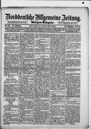 Norddeutsche allgemeine Zeitung vom 30.10.1894