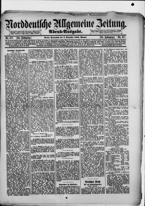 Norddeutsche allgemeine Zeitung vom 03.11.1894