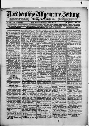 Norddeutsche allgemeine Zeitung vom 09.11.1894
