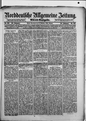 Norddeutsche allgemeine Zeitung vom 10.11.1894