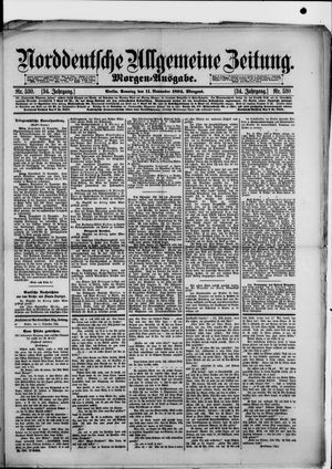 Norddeutsche allgemeine Zeitung vom 11.11.1894