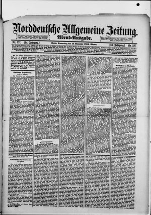 Norddeutsche allgemeine Zeitung vom 15.11.1894