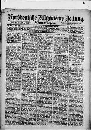Norddeutsche allgemeine Zeitung vom 16.11.1894