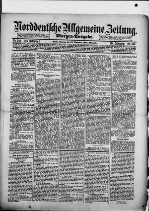 Norddeutsche allgemeine Zeitung vom 18.11.1894