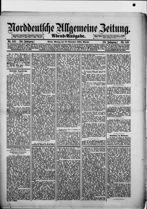 Norddeutsche allgemeine Zeitung vom 19.11.1894