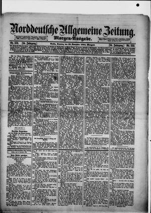 Norddeutsche allgemeine Zeitung on Nov 25, 1894