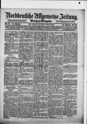 Norddeutsche allgemeine Zeitung vom 27.11.1894
