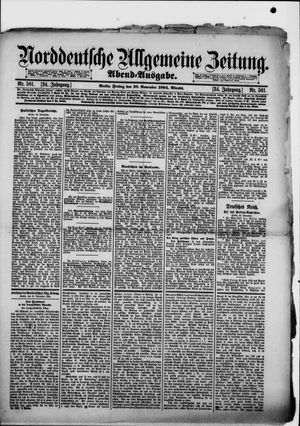 Norddeutsche allgemeine Zeitung vom 30.11.1894