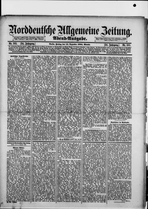 Norddeutsche allgemeine Zeitung vom 14.12.1894