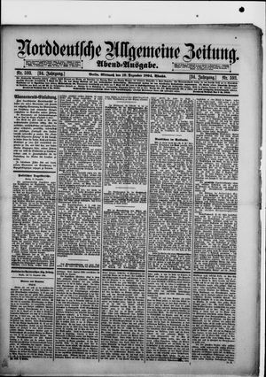 Norddeutsche allgemeine Zeitung vom 19.12.1894