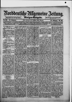 Norddeutsche allgemeine Zeitung on Dec 21, 1894