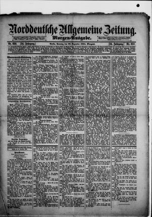 Norddeutsche allgemeine Zeitung vom 23.12.1894