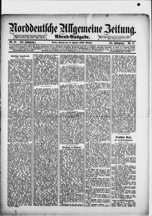 Norddeutsche allgemeine Zeitung vom 11.01.1895