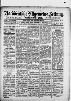Norddeutsche allgemeine Zeitung vom 16.01.1895