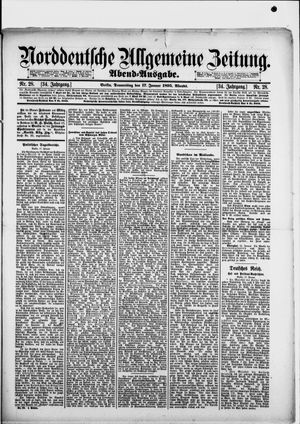 Norddeutsche allgemeine Zeitung on Jan 17, 1895