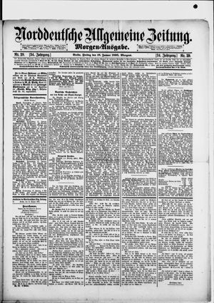Norddeutsche allgemeine Zeitung vom 18.01.1895