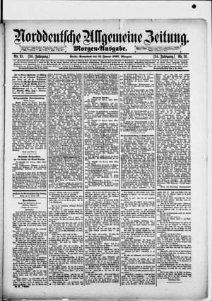 Norddeutsche allgemeine Zeitung vom 19.01.1895