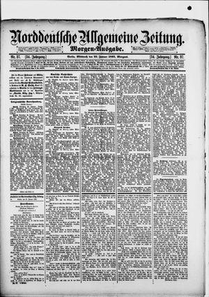 Norddeutsche allgemeine Zeitung on Jan 23, 1895