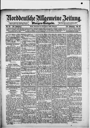 Norddeutsche allgemeine Zeitung on Jan 26, 1895