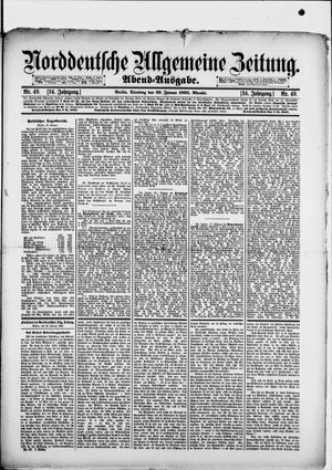 Norddeutsche allgemeine Zeitung vom 29.01.1895