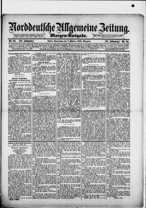 Norddeutsche allgemeine Zeitung vom 07.02.1895