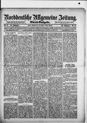 Norddeutsche allgemeine Zeitung on Feb 13, 1895