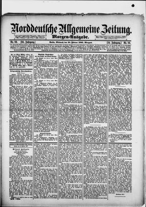 Norddeutsche allgemeine Zeitung vom 20.02.1895