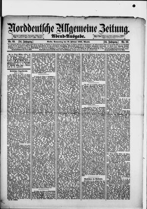 Norddeutsche allgemeine Zeitung vom 21.02.1895