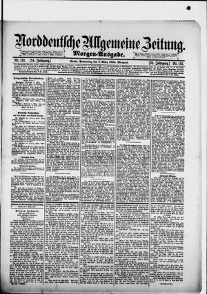 Norddeutsche allgemeine Zeitung on Mar 7, 1895