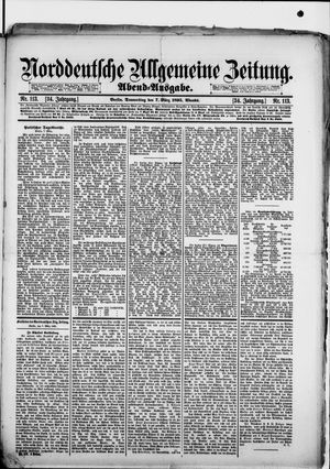 Norddeutsche allgemeine Zeitung vom 07.03.1895