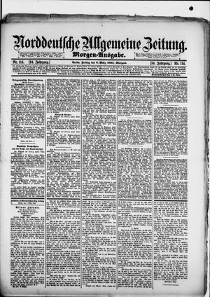 Norddeutsche allgemeine Zeitung vom 08.03.1895