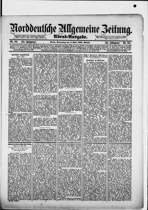 Norddeutsche allgemeine Zeitung vom 04.04.1895