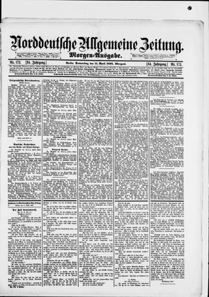 Norddeutsche allgemeine Zeitung on Apr 11, 1895