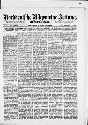 Norddeutsche allgemeine Zeitung vom 11.04.1895