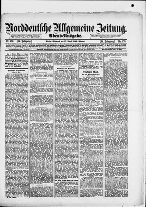 Norddeutsche allgemeine Zeitung on Apr 17, 1895