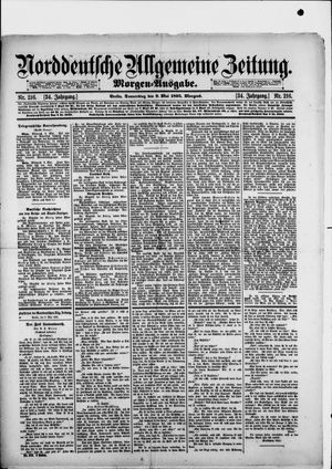 Norddeutsche allgemeine Zeitung vom 09.05.1895