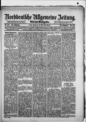 Norddeutsche allgemeine Zeitung vom 10.05.1895