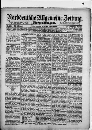 Norddeutsche allgemeine Zeitung vom 16.05.1895