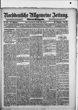 Norddeutsche allgemeine Zeitung vom 16.05.1895