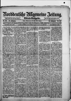 Norddeutsche allgemeine Zeitung vom 29.05.1895