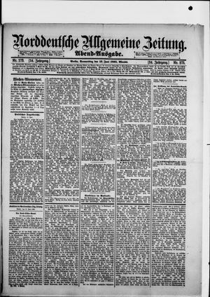 Norddeutsche allgemeine Zeitung on Jun 13, 1895
