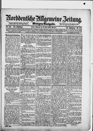 Norddeutsche allgemeine Zeitung vom 19.06.1895