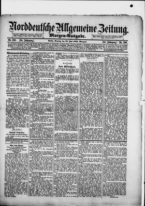 Norddeutsche allgemeine Zeitung vom 23.06.1895