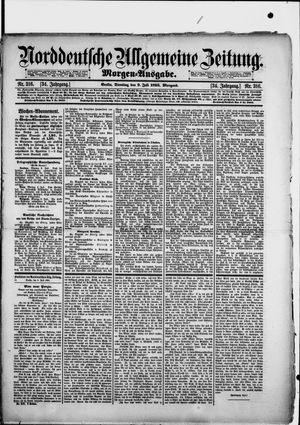 Norddeutsche allgemeine Zeitung vom 09.07.1895