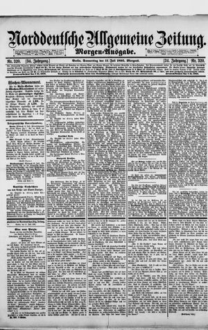 Norddeutsche allgemeine Zeitung vom 11.07.1895
