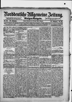 Norddeutsche allgemeine Zeitung vom 27.07.1895